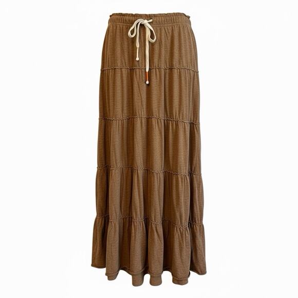 Vintage Y2K American Eagle Tiered Skirt Medium Ruffle Hem Boho Western Cowgirl - Picture 13 of 13